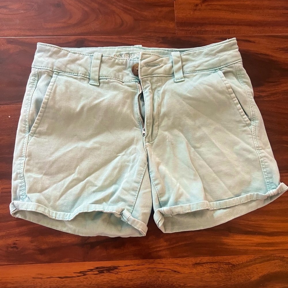 American Eagle Teal Midi Shorts - Super Stretch Material - Make an Offer